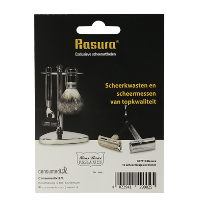 Hans Baier Scheermesjes op blister 10 Stuks - DrogistWereld