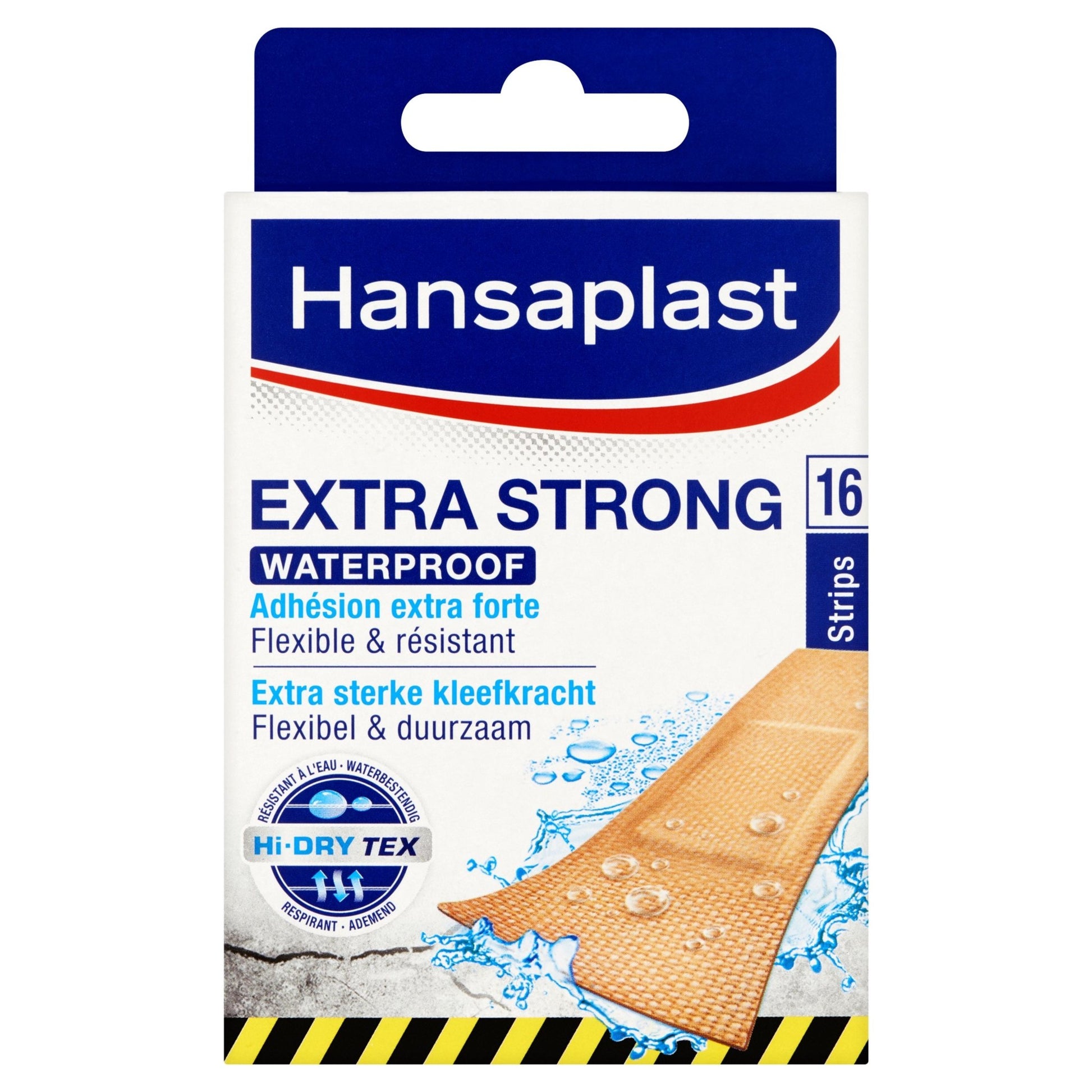 Hansaplast Extra strong waterproof 16 Stuks - DrogistWereld
