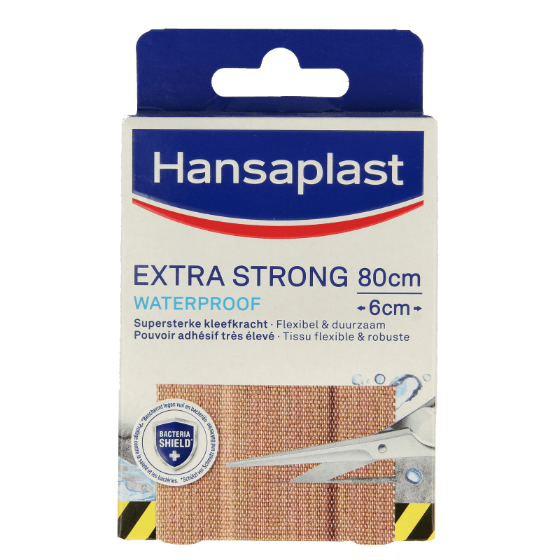 Hansaplast Extra strong waterproof pleisters 8 Stuks - DrogistWereld