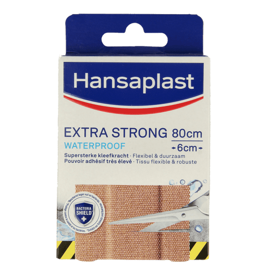 Hansaplast Extra strong waterproof pleisters 8 Stuks - DrogistWereld