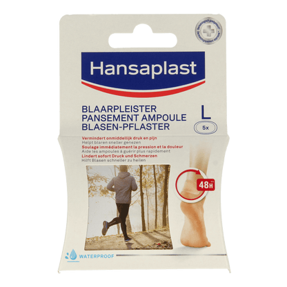 Hansaplast SOS Blaarpleister groot 5 Stuks - DrogistWereld