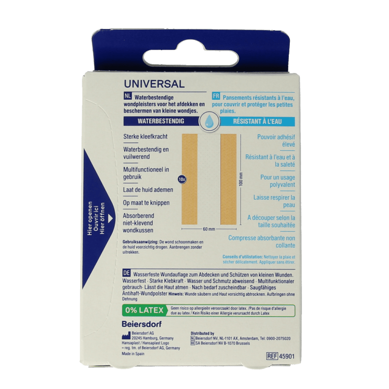 Hansaplast Universal 1m x 6cm 1 Stuks - DrogistWereld