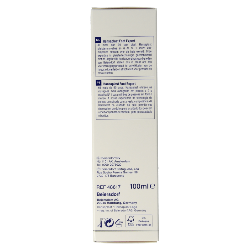 Hansaplast Voetcreme herstellend 100 Milliliter - DrogistWereld