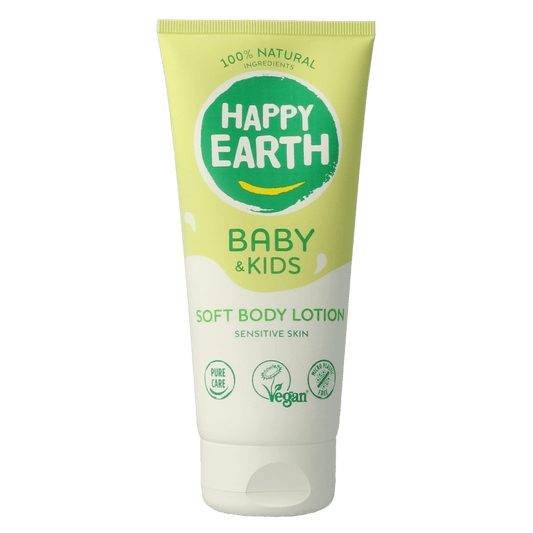 Happy Earth Bodylotion voor baby & kids 200 Milliliter - DrogistWereld