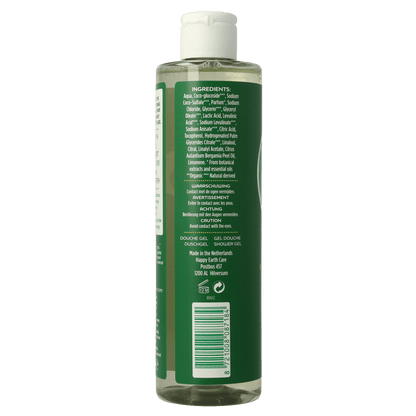 Happy Earth Douchegel bergamot cedarwood 300 Milliliter - DrogistWereld