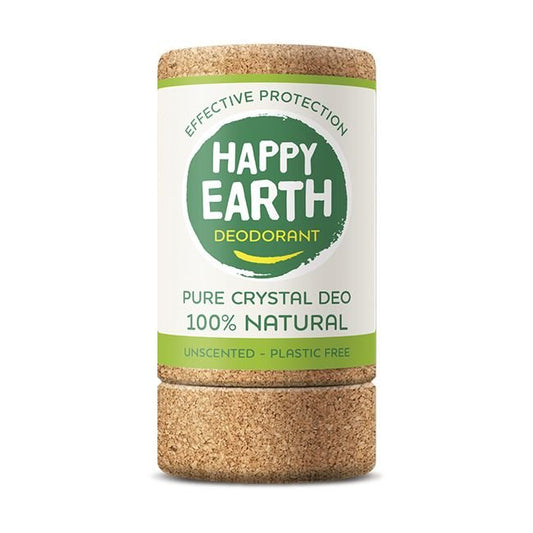Happy Earth Pure crystal deodorant unscented 90 Gram - DrogistWereld