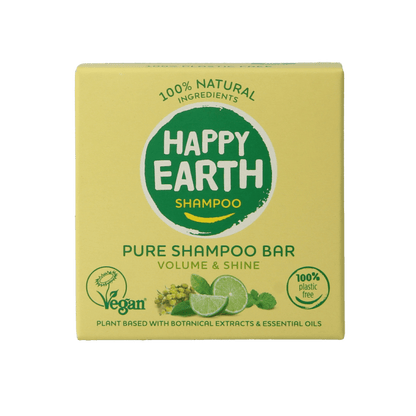 Happy Earth Shampoobar volume & shine 70 Gram - DrogistWereld