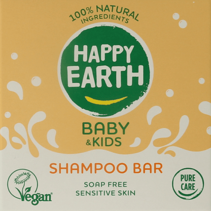 Happy Earth Shampoobar voor baby & kids 50 Gram - DrogistWereld