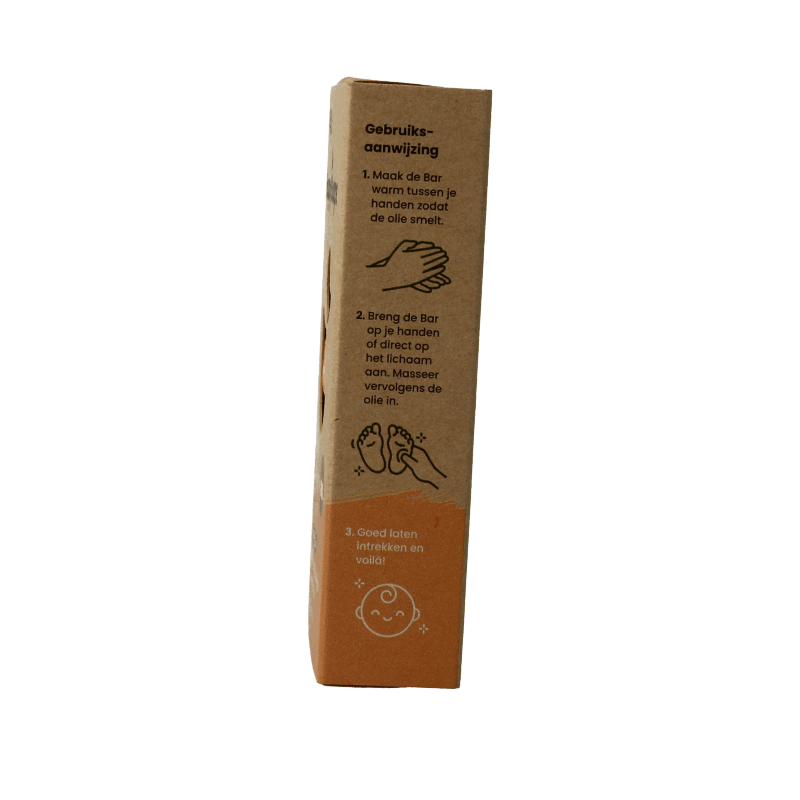 Happysoaps Baby & kids body oil bar little sunshine 60 Gram - DrogistWereld