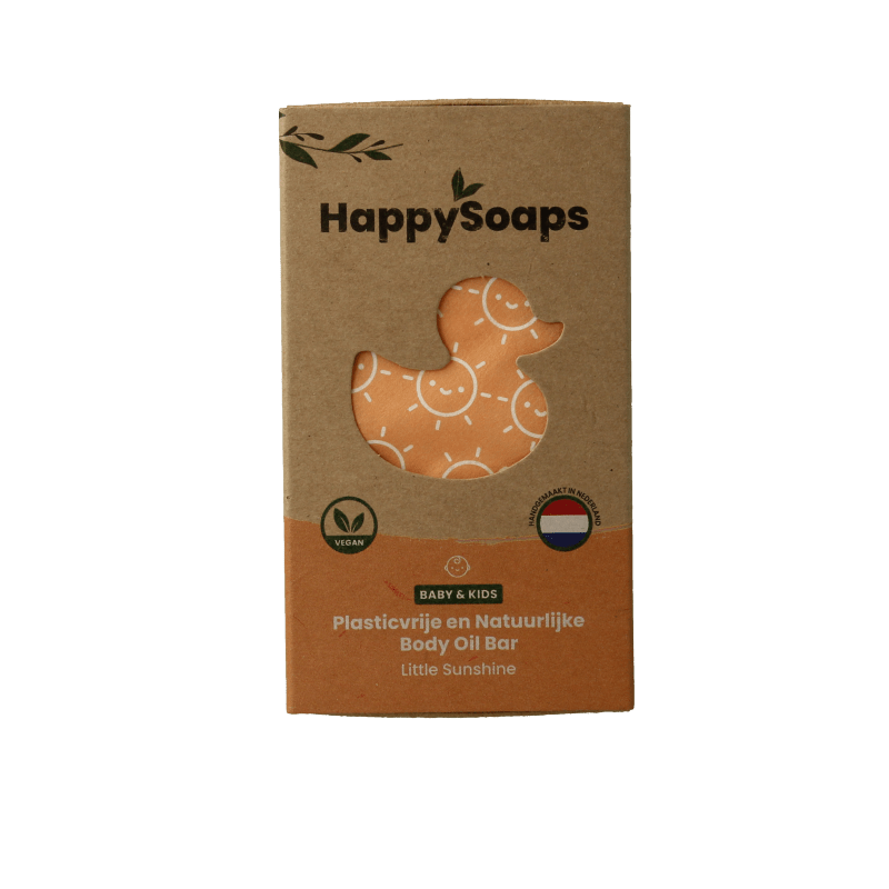 Happysoaps Baby & kids body oil bar little sunshine 60 Gram - DrogistWereld