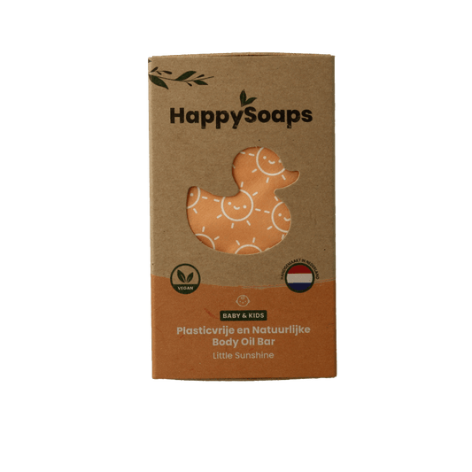 Happysoaps Baby & kids body oil bar little sunshine 60 Gram - DrogistWereld