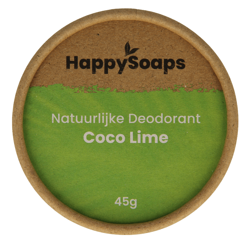 Happysoaps Deodorant kokos en limoen 45 Gram - DrogistWereld