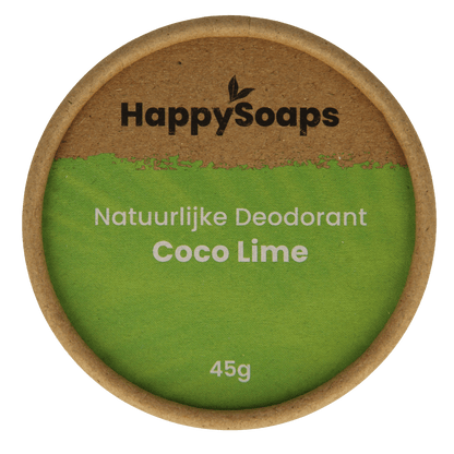 Happysoaps Deodorant kokos en limoen 45 Gram - DrogistWereld