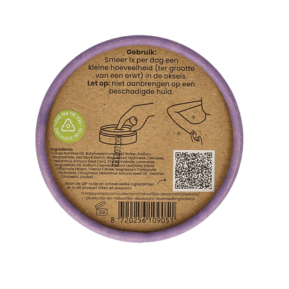 Happysoaps Deodorant lavendel 45 Gram - DrogistWereld