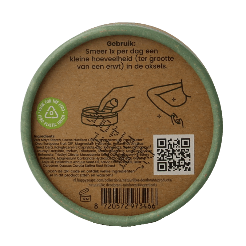 Happysoaps Deodorant rainforest 45 Gram - DrogistWereld