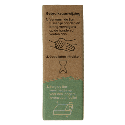 Happysoaps Hand & voetcreme bar absolute mint 40 Gram - DrogistWereld