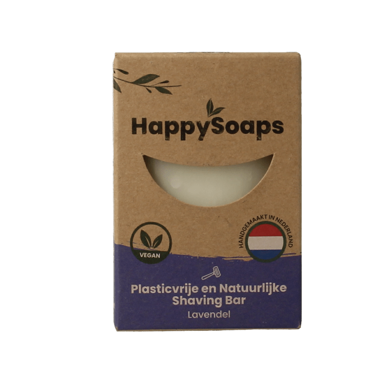 Happysoaps Shaving bar lavendel 80 Gram - DrogistWereld