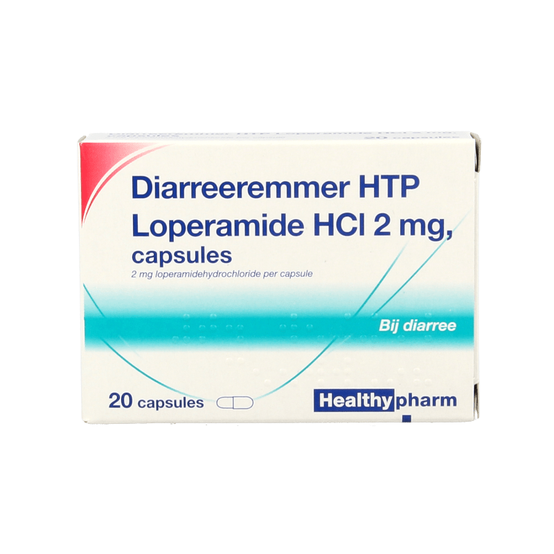Healthypharm Loperamide 2mg diarreeremmer 20 Capsules - DrogistWereld