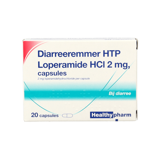 Healthypharm Loperamide 2mg diarreeremmer 20 Capsules - DrogistWereld
