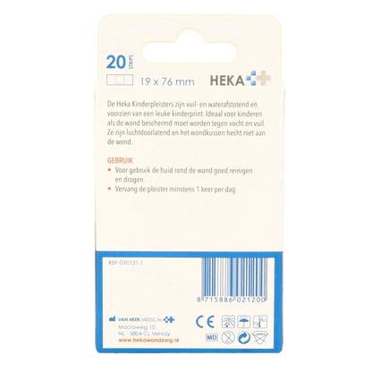 Heka Kinderpleister 19 x 76mm 20 Stuks - DrogistWereld