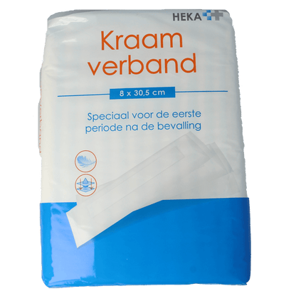 Heka Kraamverband 8 x 30.5cm 12 Stuks - DrogistWereld