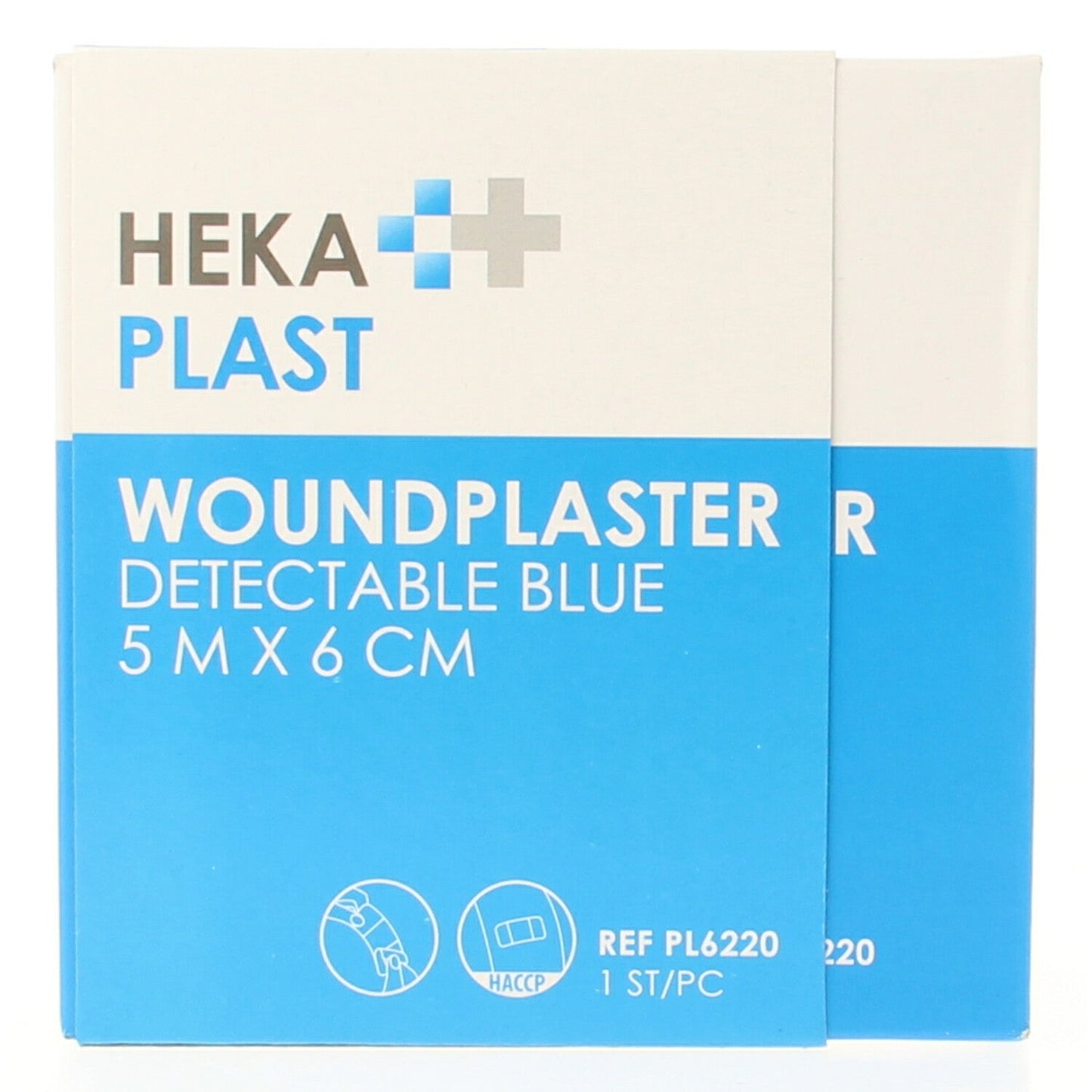 Hekaplast Dispenser 5m x 6cm detectable 1 Stuks - DrogistWereld