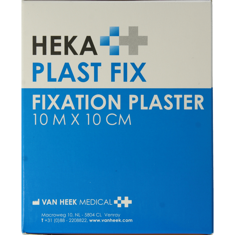 Hekaplast Fix pleister 10m x 10cm met schutvel 1 Rol - DrogistWereld