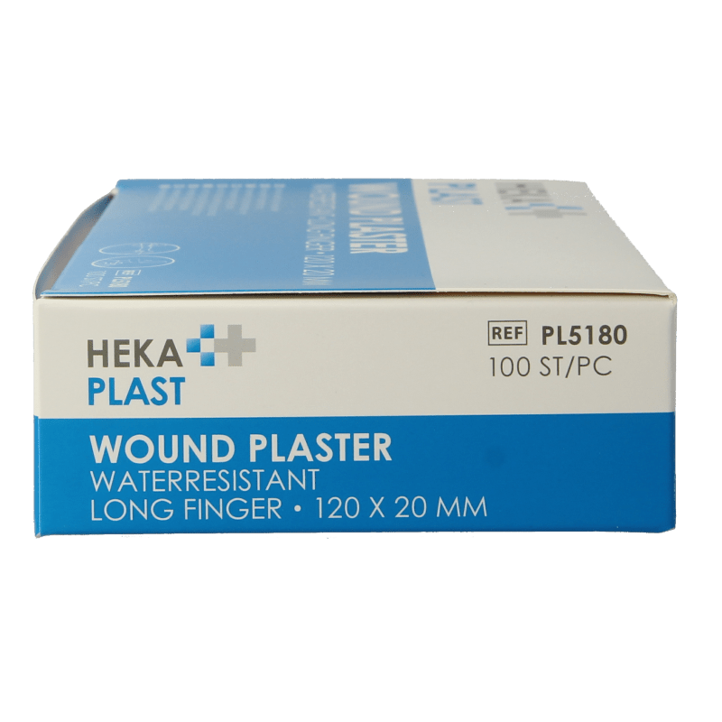 Hekaplast Vingerpleister water resistent 120 x 20 100 Stuks - DrogistWereld