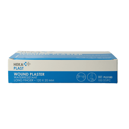 Hekaplast Vingerpleister water resistent 120 x 20 100 Stuks - DrogistWereld