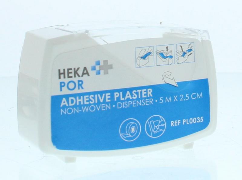 Hekapor Non woven hechtpleister dispenser 5 x 2.5 1 Stuks - DrogistWereld