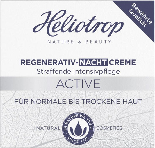 Heliotrop Active regeneratie nachtcreme 50 Milliliter - DrogistWereld