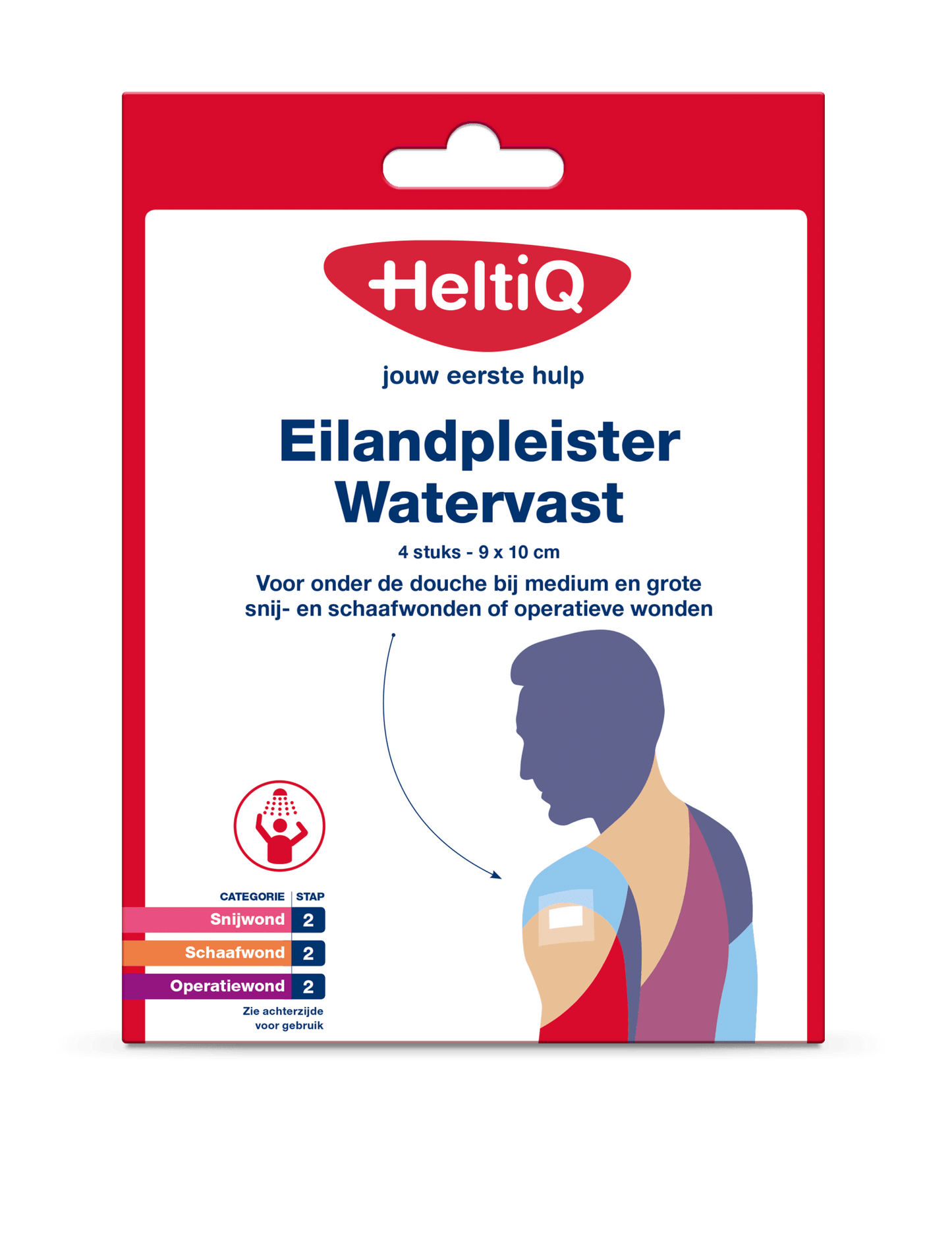 Heltiq Eilandpleister watervast 9 x 10cm 4 Stuks - DrogistWereld
