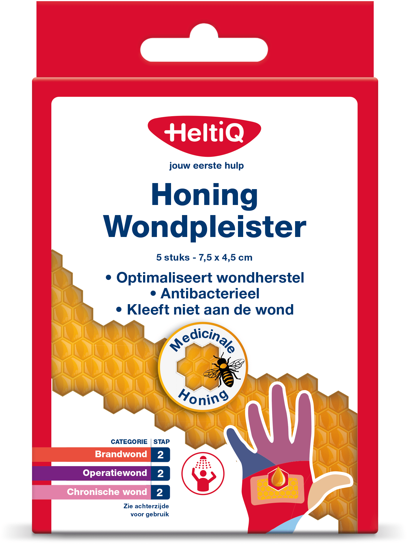 Heltiq Honing wondpleister 5 Stuks - DrogistWereld