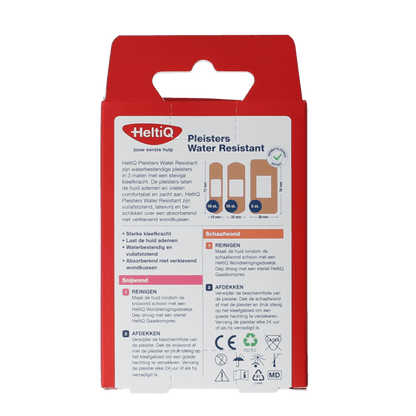 Heltiq Pleisters water resistant 3 maten 25 Stuks - DrogistWereld