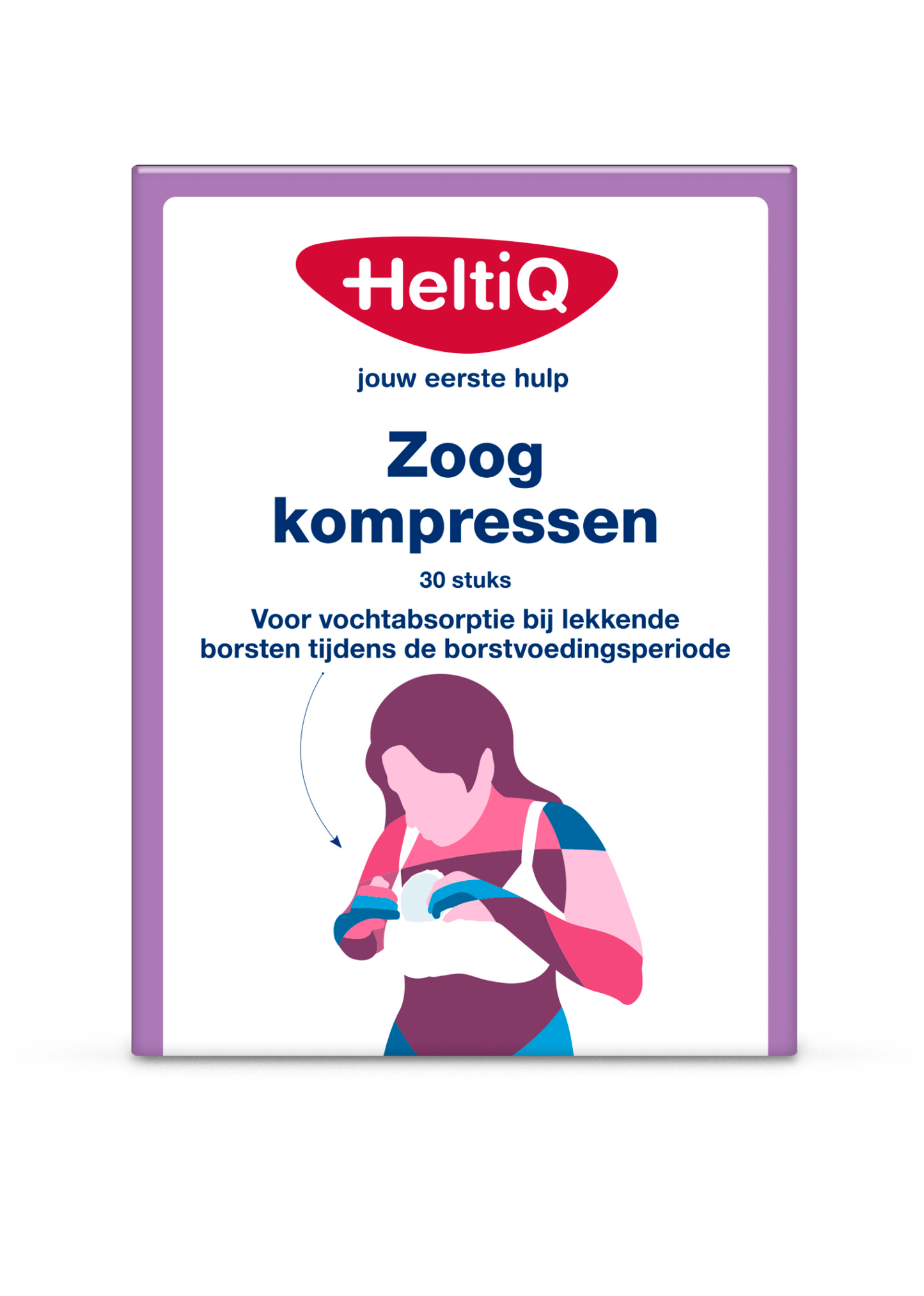 Heltiq Zoogkompressen gevormd 30 Stuks - DrogistWereld