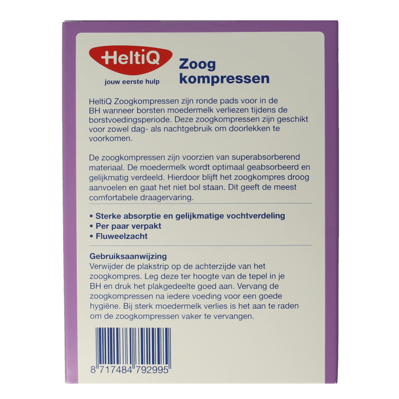 Heltiq Zoogkompressen zwart 30 Stuks - DrogistWereld