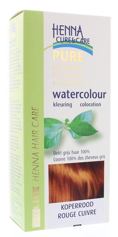 Henna Cure&Care Watercolour koperrood 5 Gram - DrogistWereld