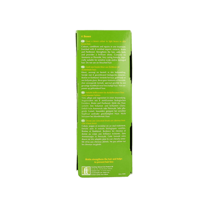 Henna Plus Colour cream 4 brown 60 Milliliter - DrogistWereld