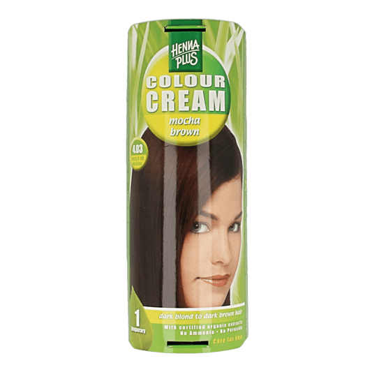 Henna Plus Colour cream 4.03 mocha brown 60 Milliliter - DrogistWereld