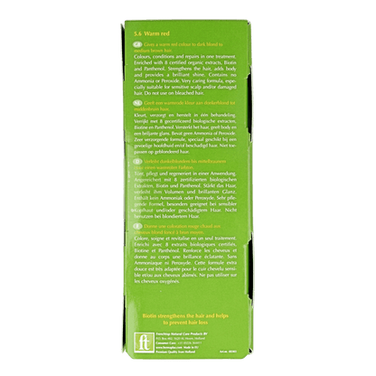 Henna Plus Colour cream 5.6 warm red 60 Milliliter - DrogistWereld