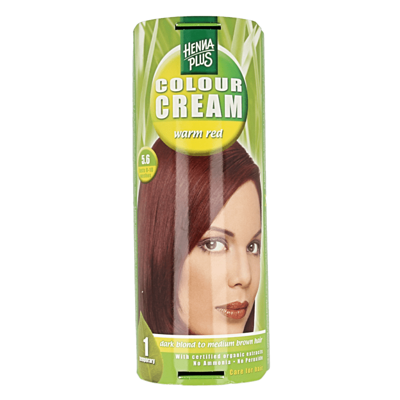 Henna Plus Colour cream 5.6 warm red 60 Milliliter - DrogistWereld