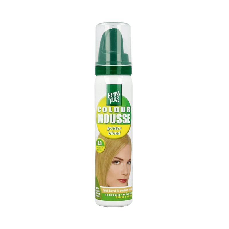 Henna Plus Colour mousse 8.3 golden blond 75 Milliliter - DrogistWereld