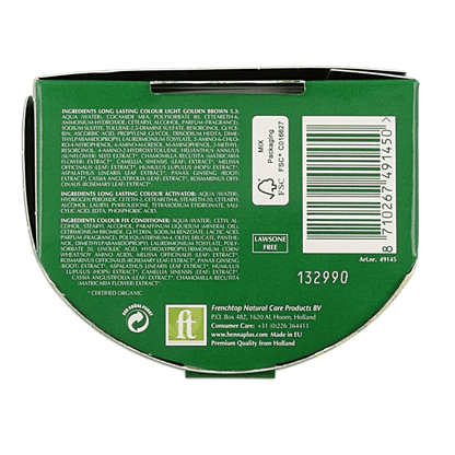 Henna Plus Long lasting colour 5.3 golden brown 100 Milliliter - DrogistWereld