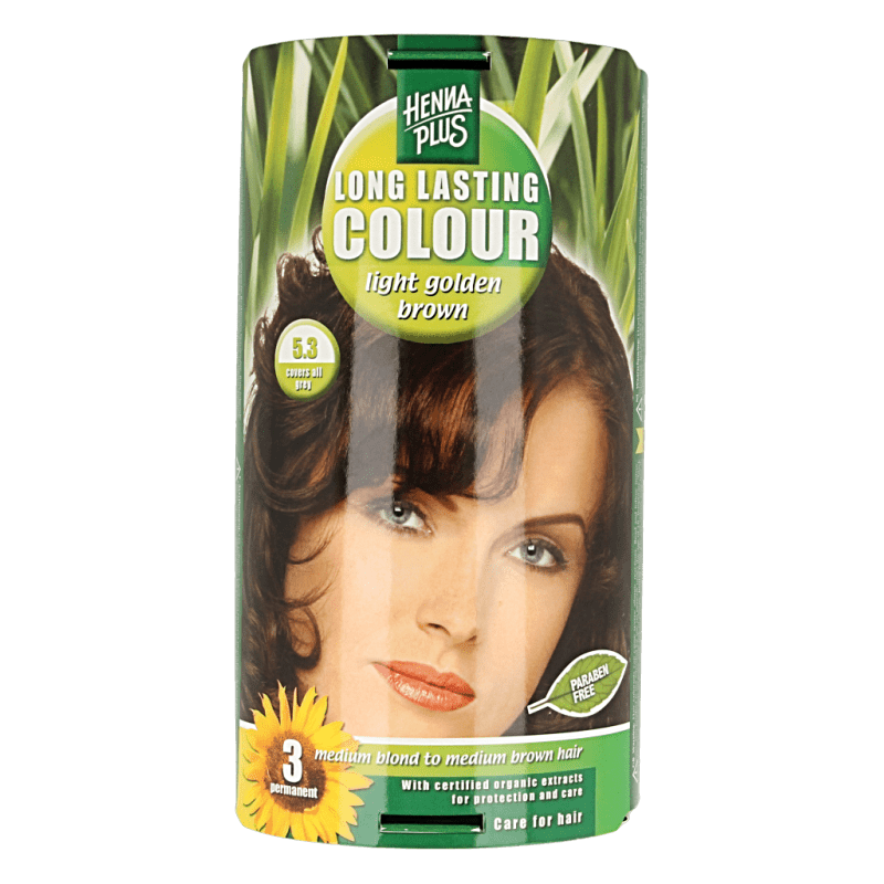 Henna Plus Long lasting colour 5.3 golden brown 100 Milliliter - DrogistWereld