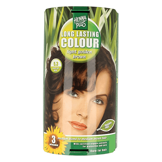Henna Plus Long lasting colour 5.3 golden brown 100 Milliliter - DrogistWereld