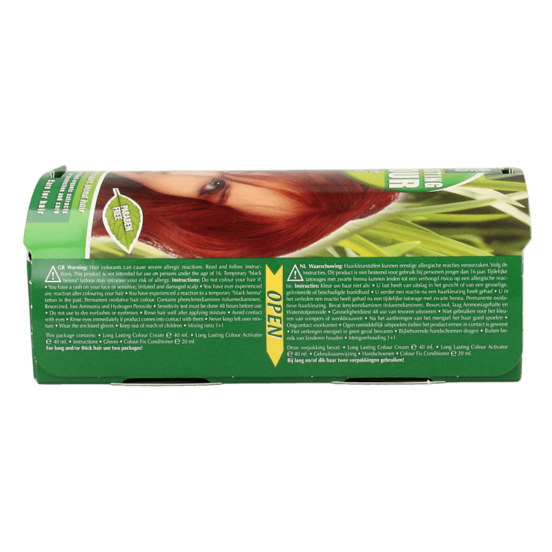 Henna Plus Long lasting colour 7.46 copper red 100 Milliliter - DrogistWereld