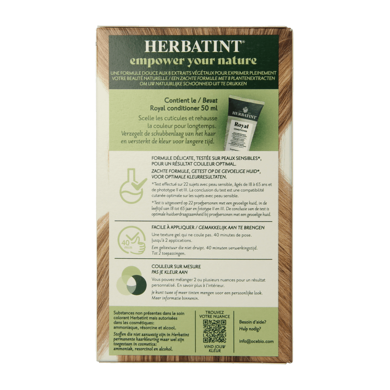 Herbatint 8D Licht goud blond 170 Milliliter - DrogistWereld