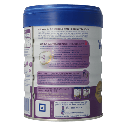 Hero Nutrasense SensiSoft opvolgmelk 2 (6 - 12mnd) 800 Gram - DrogistWereld