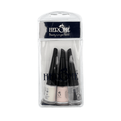 Herome French manicure set mini 3 x 4 ml 1 Set - DrogistWereld