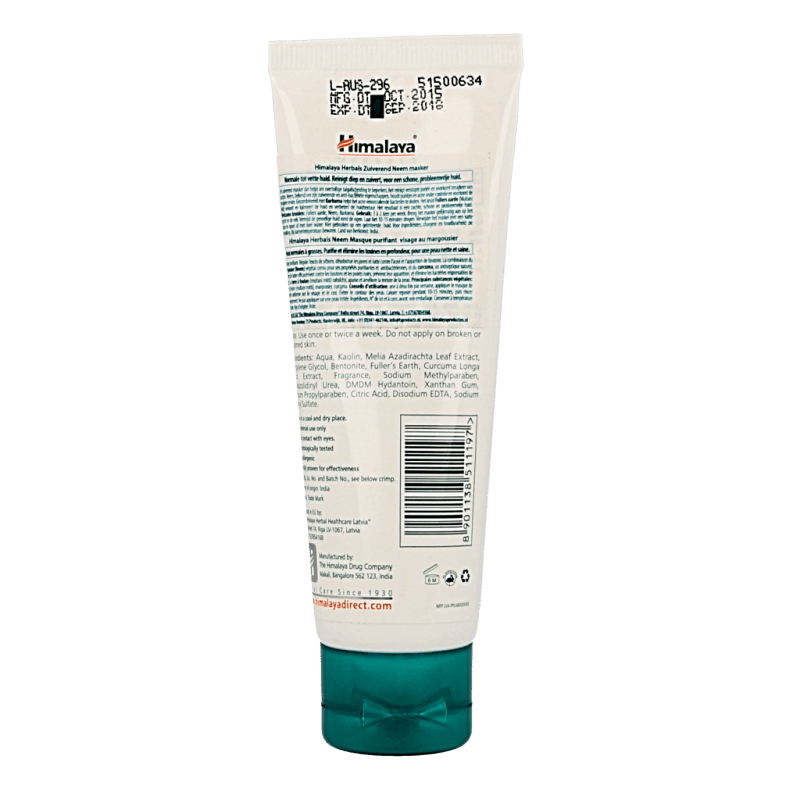 Himalaya Herb neem face pack 75 Milliliter - DrogistWereld